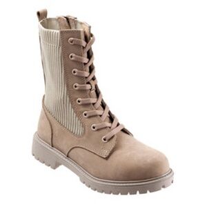 BUENO Women's Tan Stella Lace-Up Lug Sole Combat Boots Shoes Size 40 9US NEW